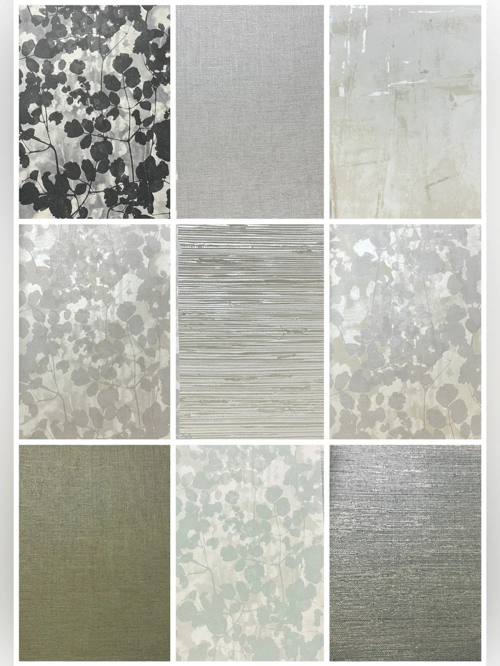 10 Assorted Designer Quality DIY Arts Scrapbooking Sheets Neutral Botanical Pack
